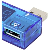 ILS - Mini comprobador USB para control de potencia- voltaje y corriente- comprobador de 4 dígitos- pantalla roja 3-5-7…